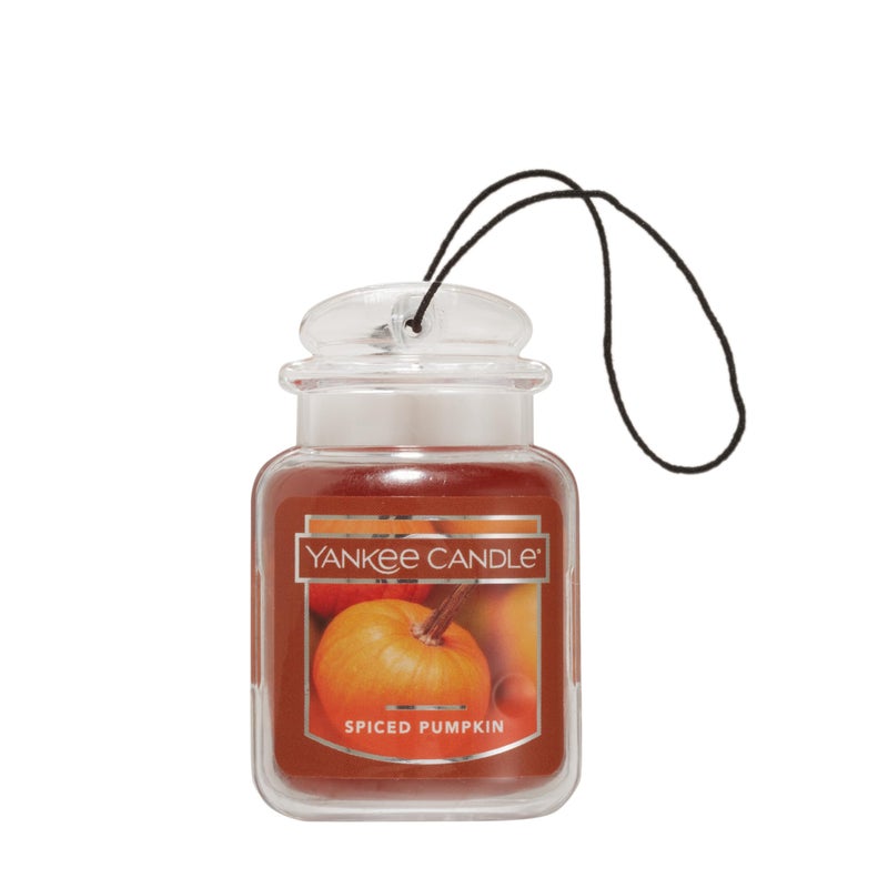 Yankee Candle Car Jar Ultimate, Spiced Pumpkin, 0.96 OZ - Image 1